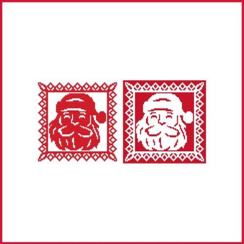 (image for) Christmas Stencil Ornament - Santa